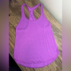 Lululemon 105F Singlet Racerback Tank Top Pink Purple Size 8